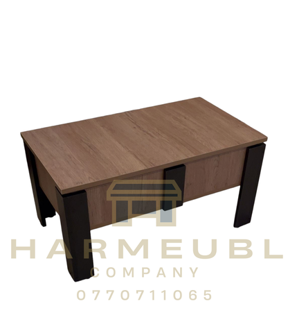 Table basse moderne avec coffre secret طاولة قهوة عصرية مع خزنة سرية