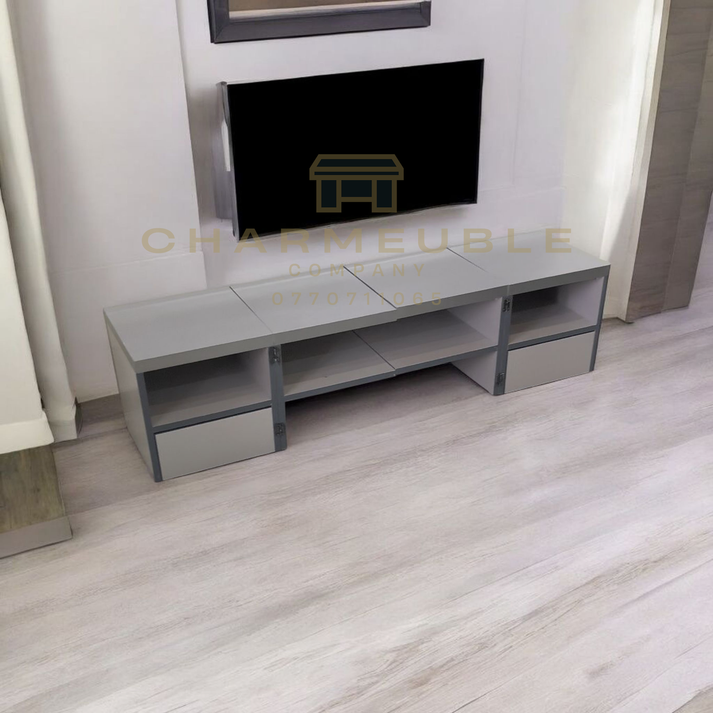 Meuble multifonctions convertible  (Meuble TV, Table basse, Meuble de coin..)