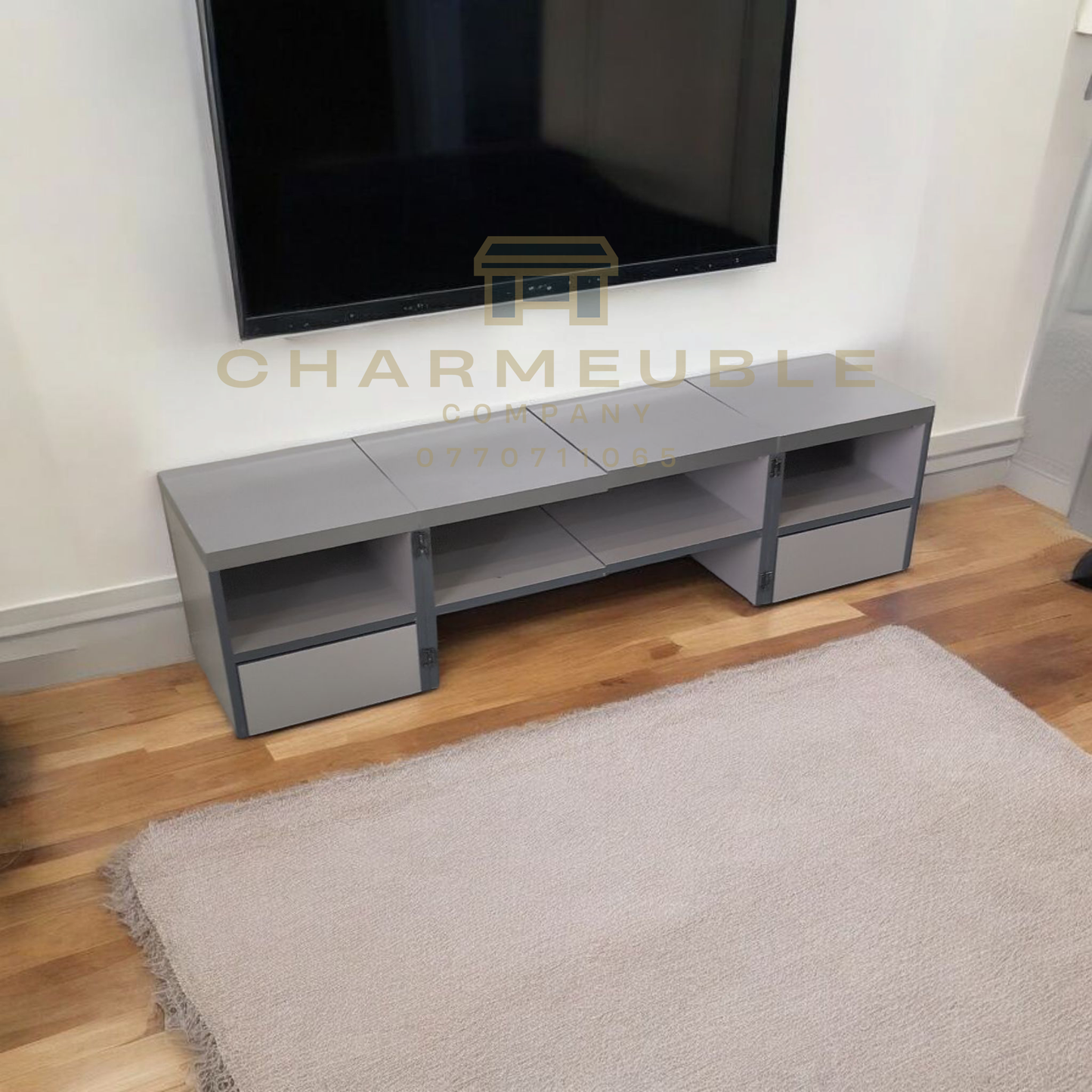 Meuble multifonctions convertible  (Meuble TV, Table basse, Meuble de coin..)