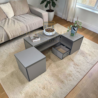 Meuble multifonctions convertible  (Meuble TV, Table basse, Meuble de coin..)