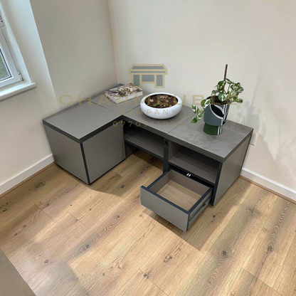 Meuble multifonctions convertible  (Meuble TV, Table basse, Meuble de coin..)