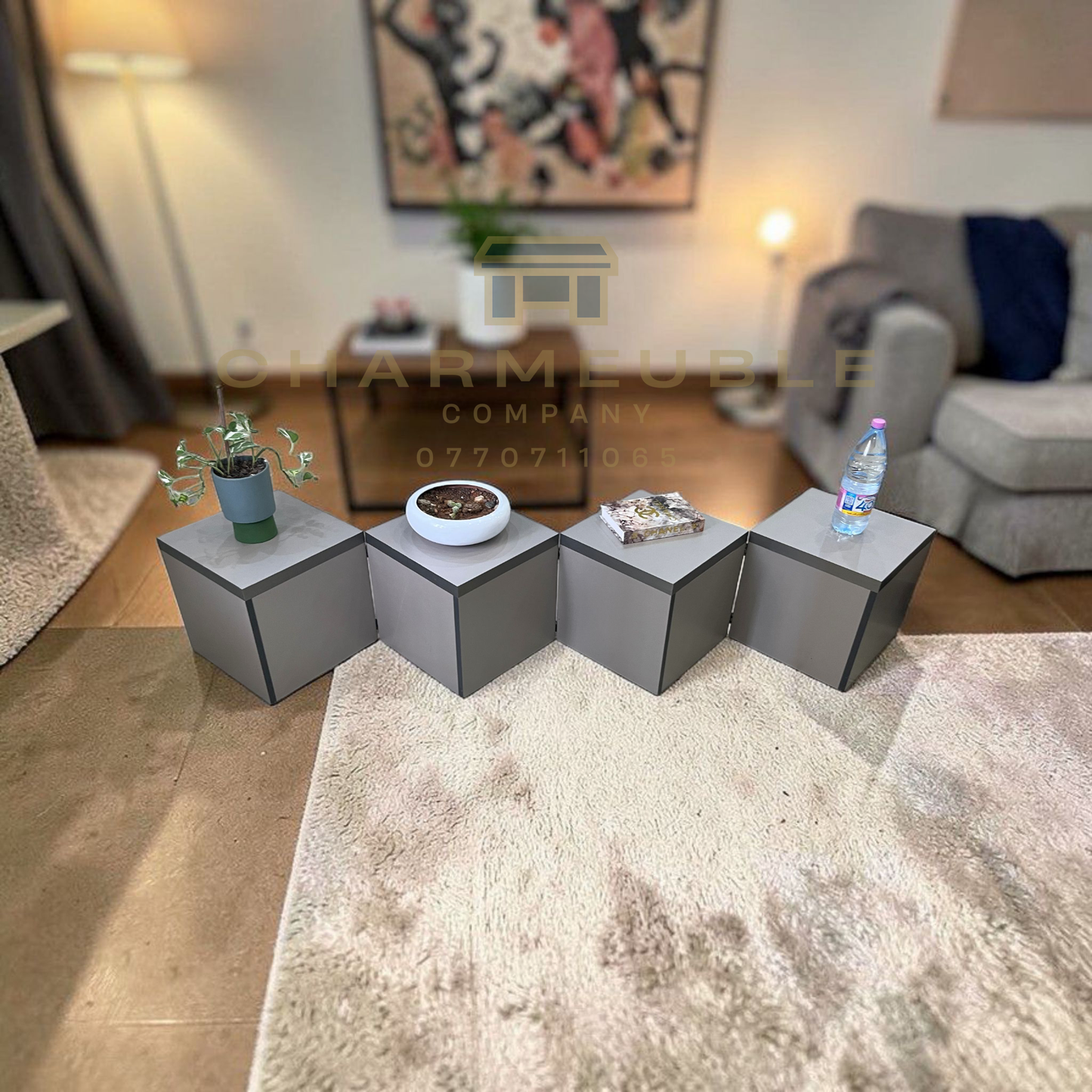 Meuble multifonctions convertible  (Meuble TV, Table basse, Meuble de coin..)