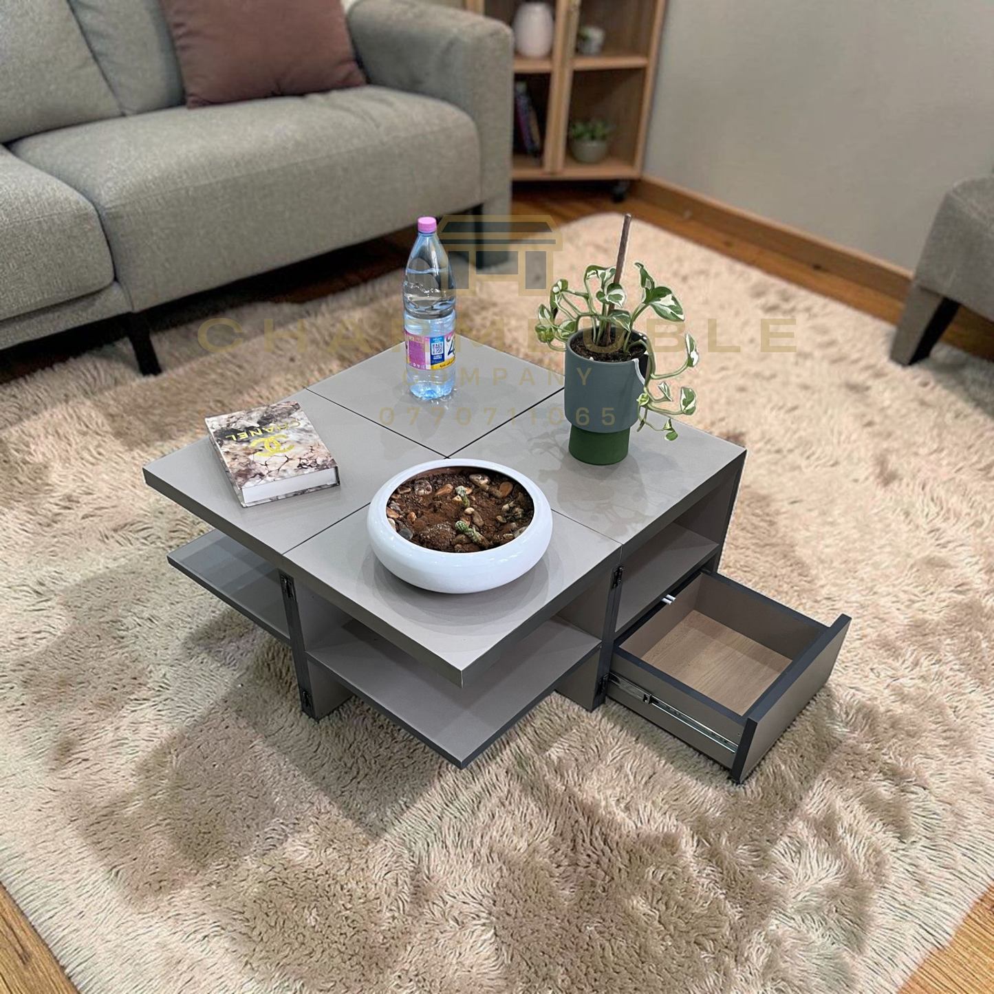 Meuble multifonctions convertible  (Meuble TV, Table basse, Meuble de coin..)