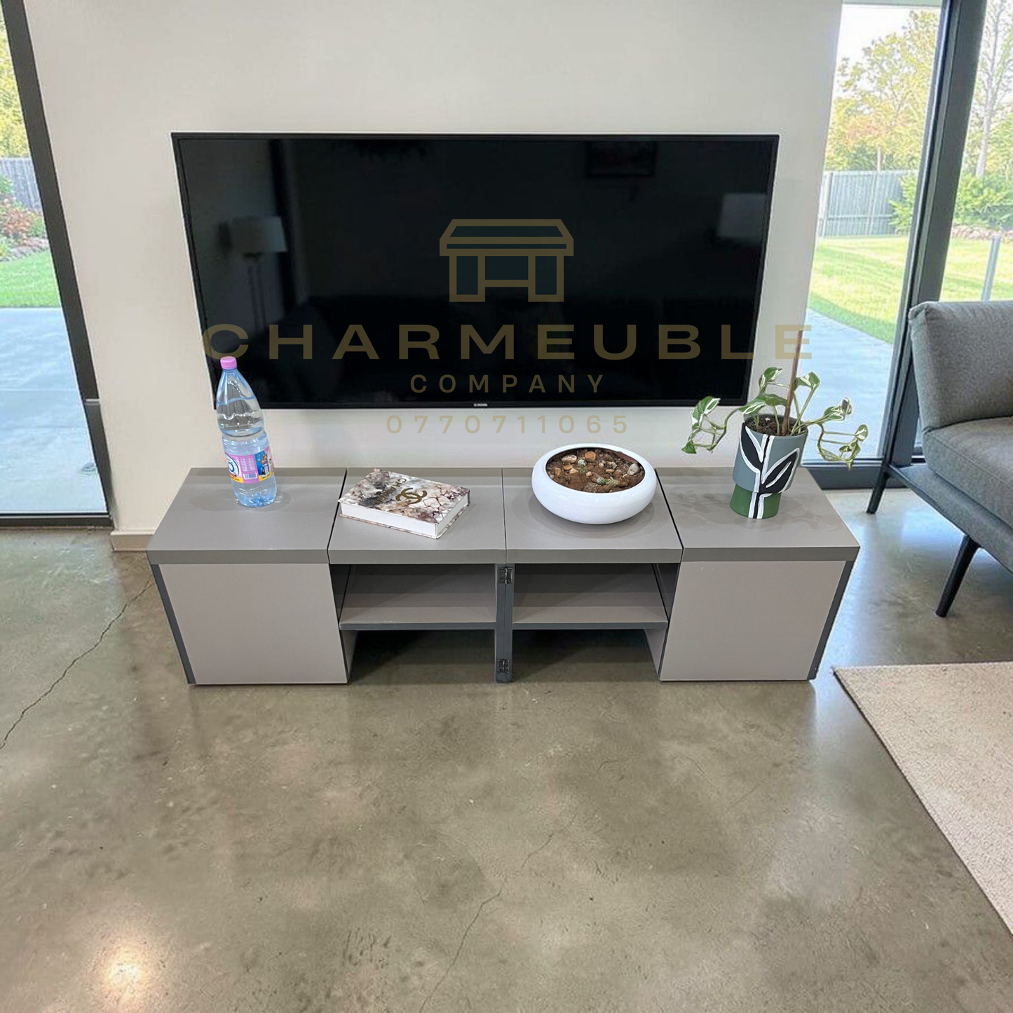 Meuble multifonctions convertible  (Meuble TV, Table basse, Meuble de coin..)