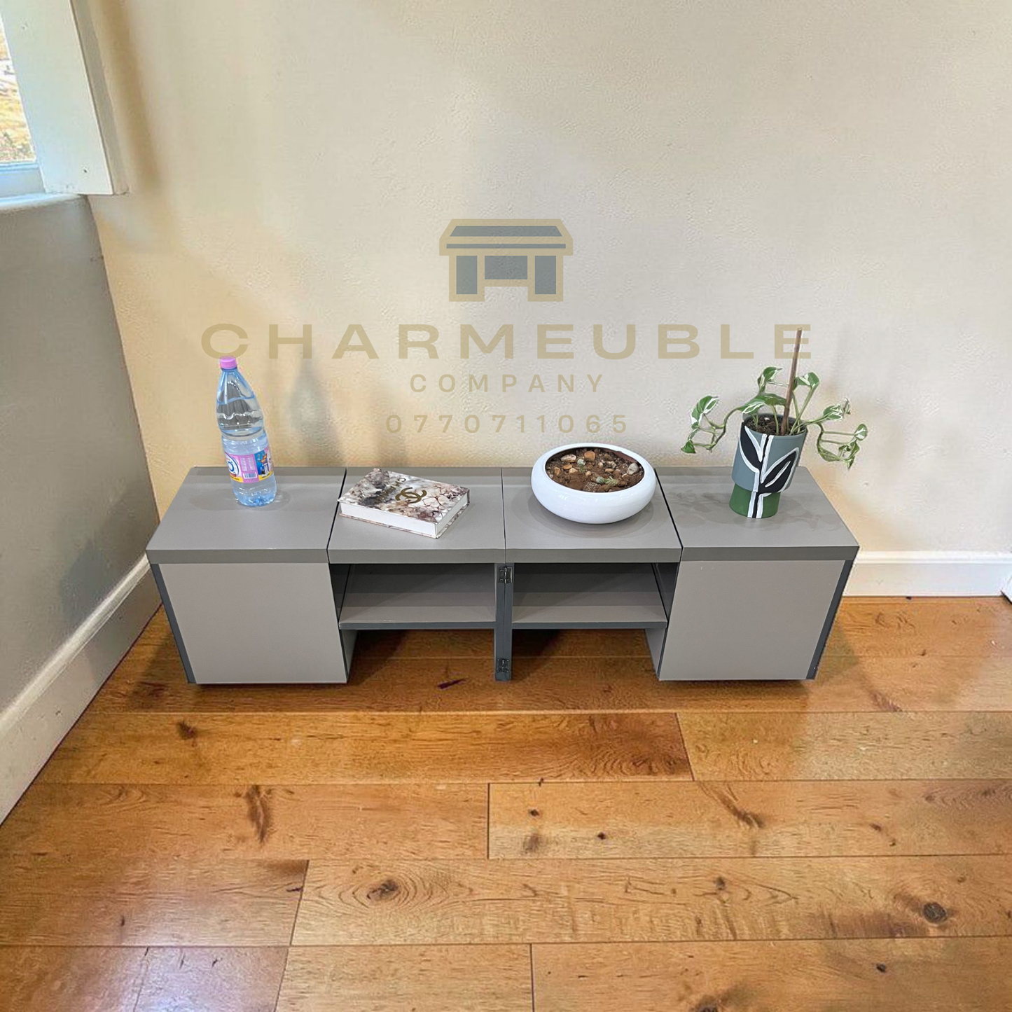 Meuble multifonctions convertible  (Meuble TV, Table basse, Meuble de coin..)