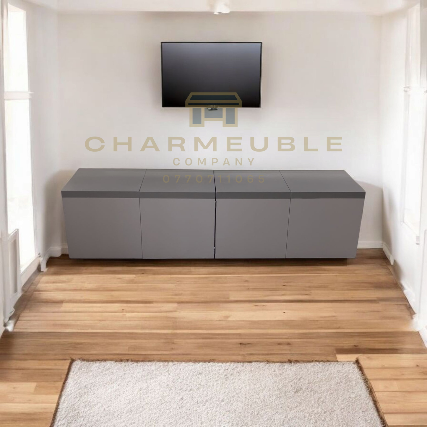 Meuble multifonctions convertible  (Meuble TV, Table basse, Meuble de coin..)