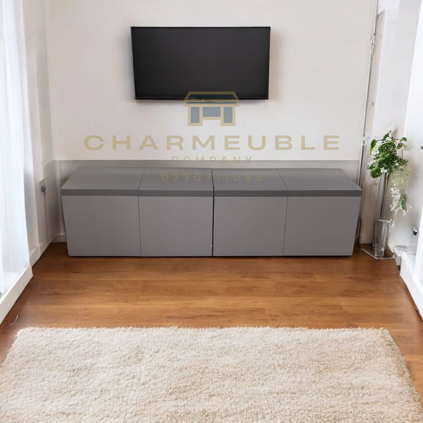 Meuble multifonctions convertible  (Meuble TV, Table basse, Meuble de coin..)