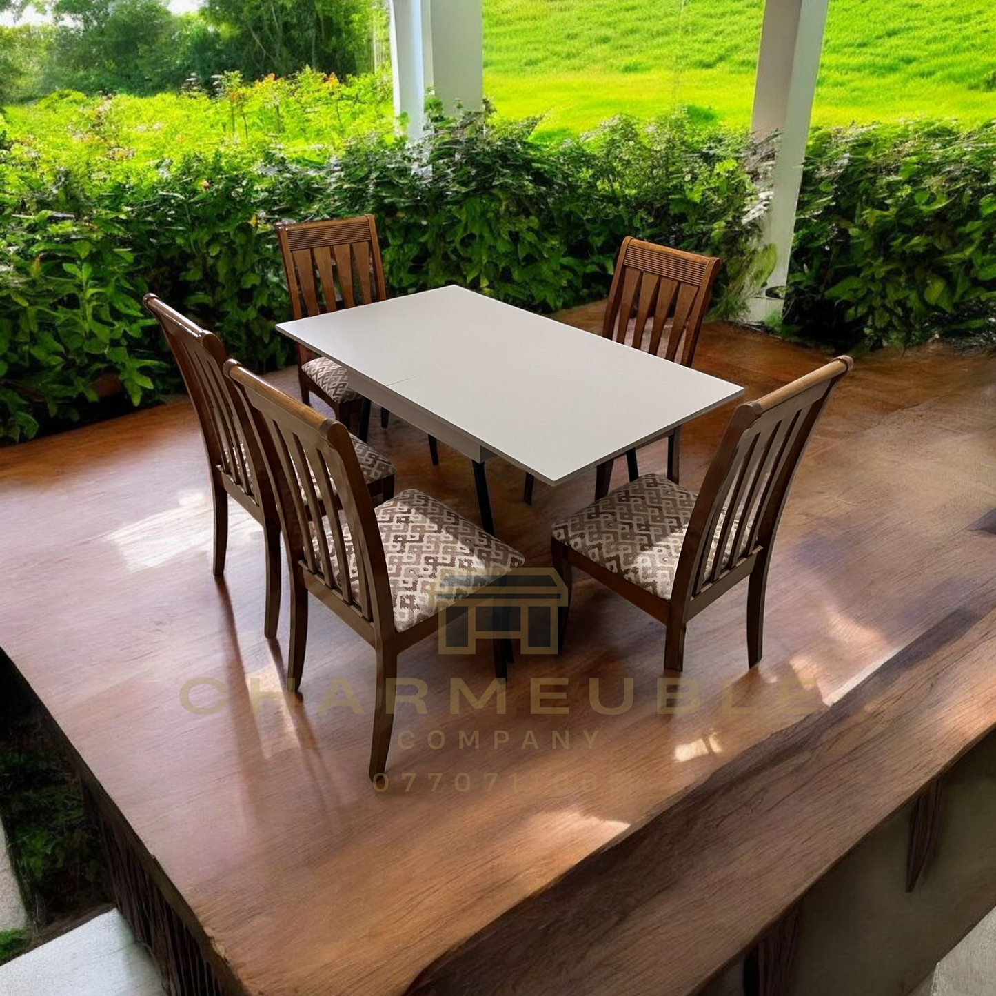 table extensible moderne avec espace de rangement  طاولة عصرية قابلة للتمديد مع مساحة تخزين