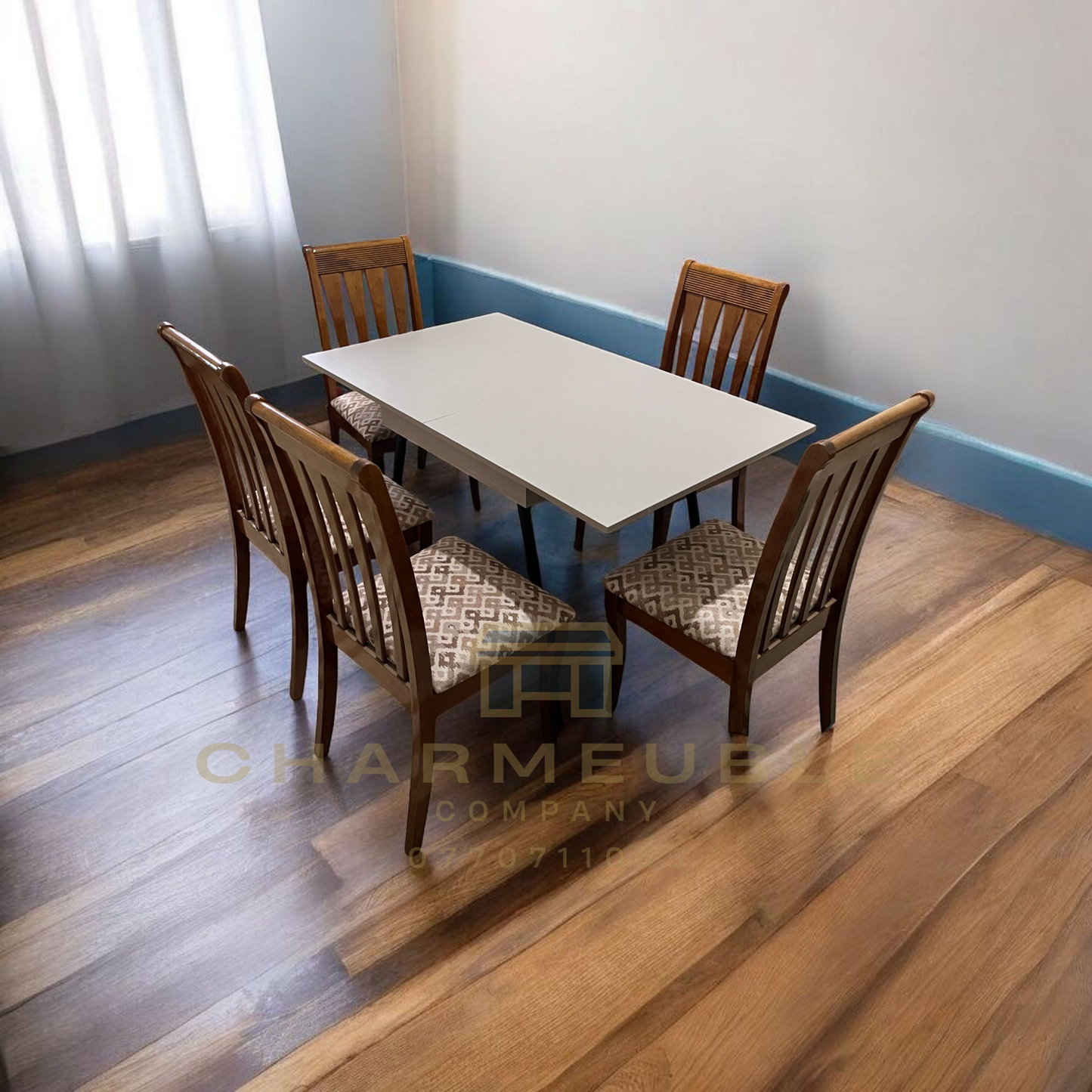 table extensible moderne avec espace de rangement  طاولة عصرية قابلة للتمديد مع مساحة تخزين