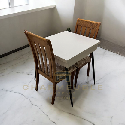 table extensible moderne avec espace de rangement  طاولة عصرية قابلة للتمديد مع مساحة تخزين