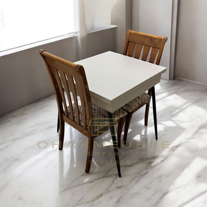 table extensible moderne avec espace de rangement  طاولة عصرية قابلة للتمديد مع مساحة تخزين