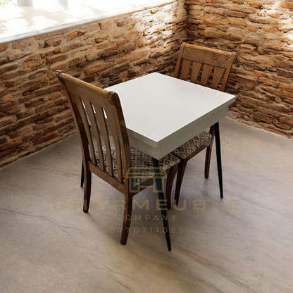 table extensible moderne avec espace de rangement  طاولة عصرية قابلة للتمديد مع مساحة تخزين