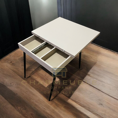 table extensible moderne avec espace de rangement  طاولة عصرية قابلة للتمديد مع مساحة تخزين
