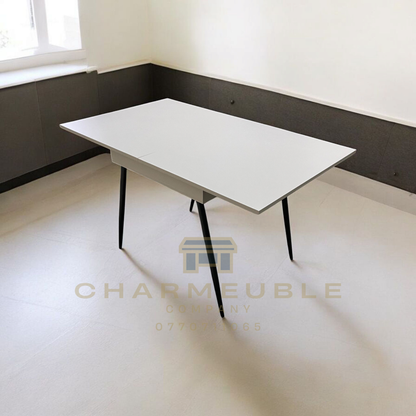 table extensible moderne avec espace de rangement  طاولة عصرية قابلة للتمديد مع مساحة تخزين
