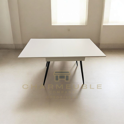 table extensible moderne avec espace de rangement  طاولة عصرية قابلة للتمديد مع مساحة تخزين