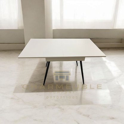 table extensible moderne avec espace de rangement  طاولة عصرية قابلة للتمديد مع مساحة تخزين