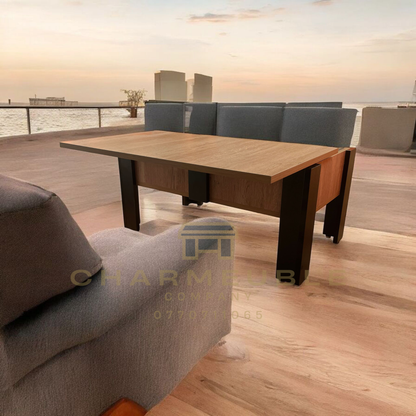 Table basse moderne avec coffre secret طاولة قهوة عصرية مع خزنة سرية